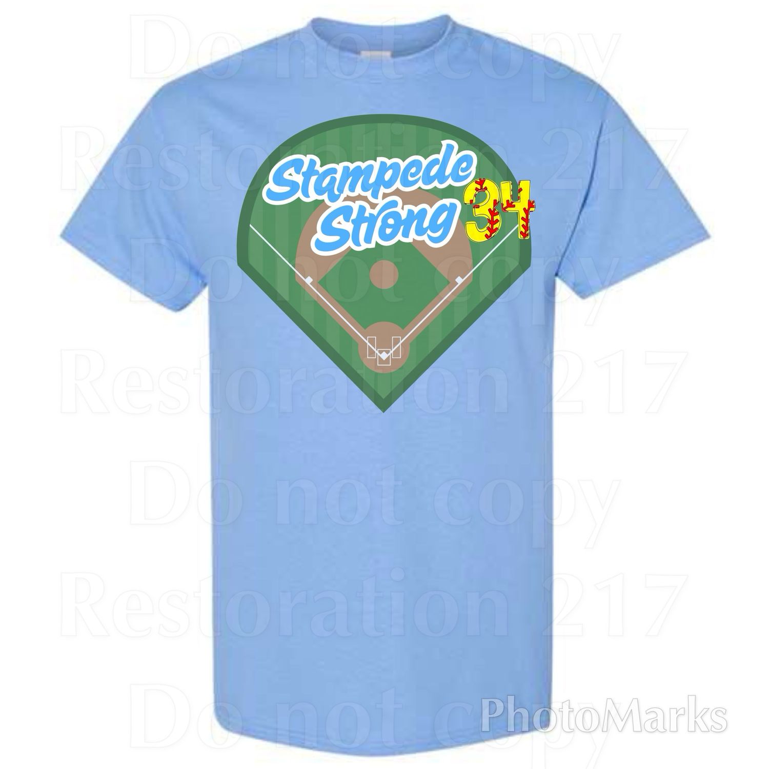 Diamond Strong Baseball &amp; Softball Custom Spirit Shirt