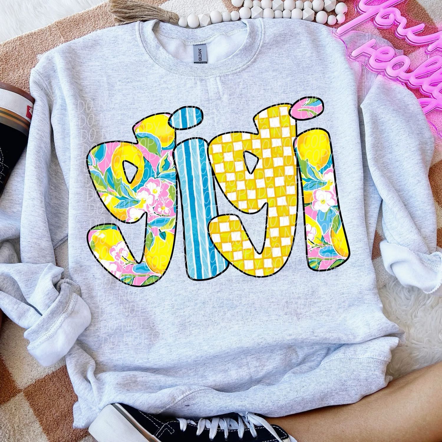 Lemon Bubble Custom Name Shirt