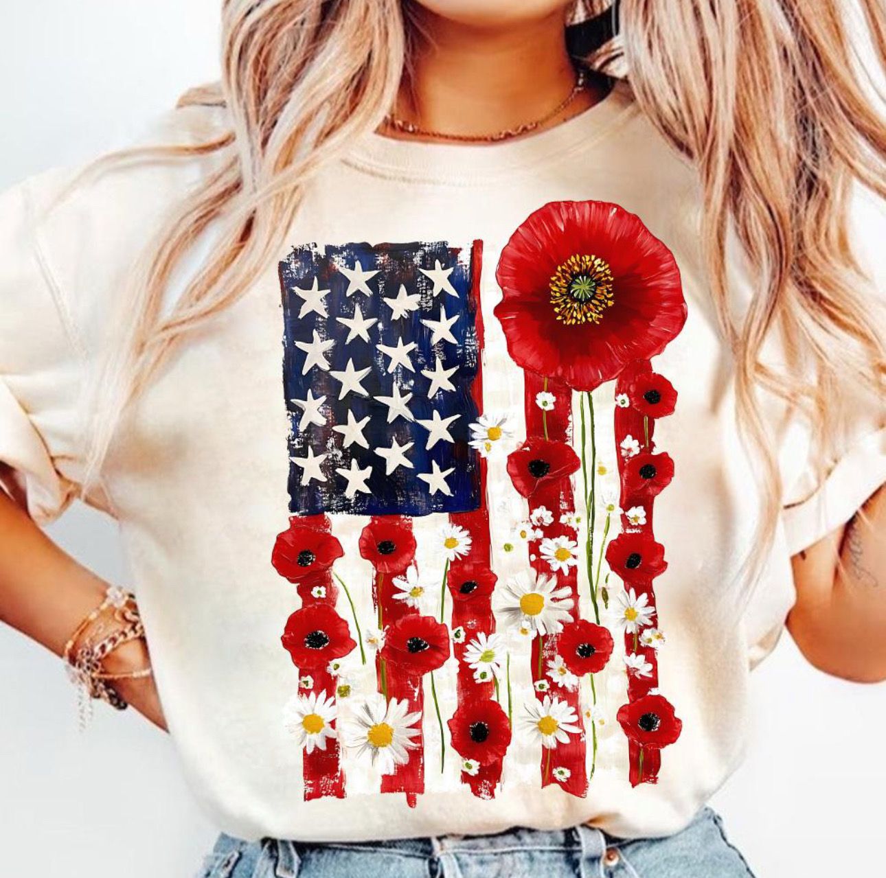 Pride &amp; Poppy Flag Shirt