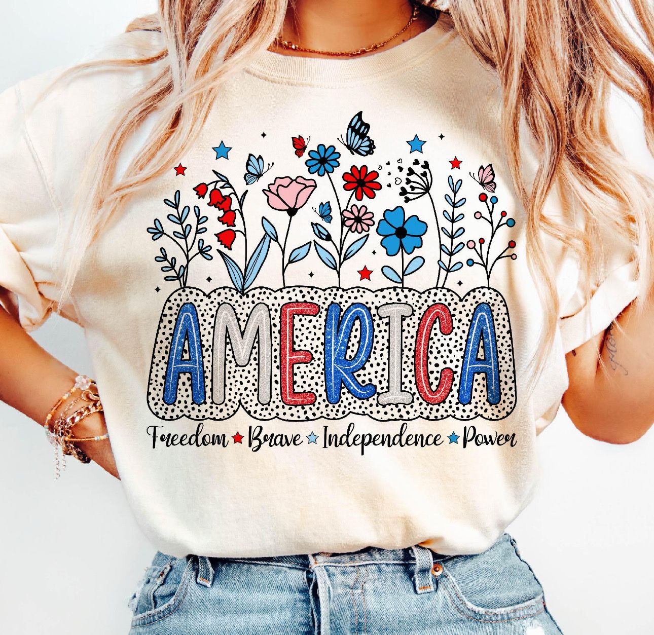 America Blossoms Shirt