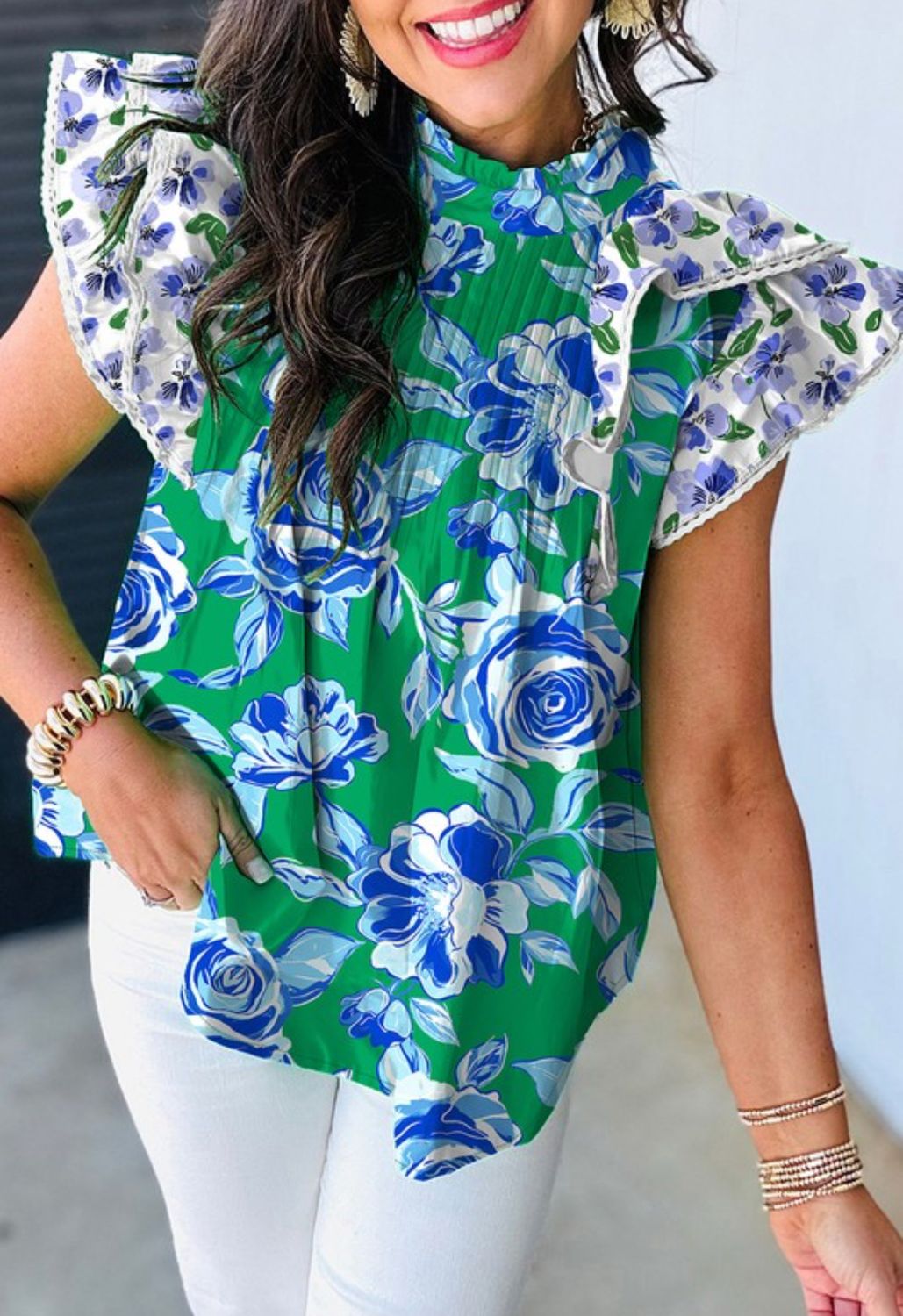 Tea Time Floral Blouse