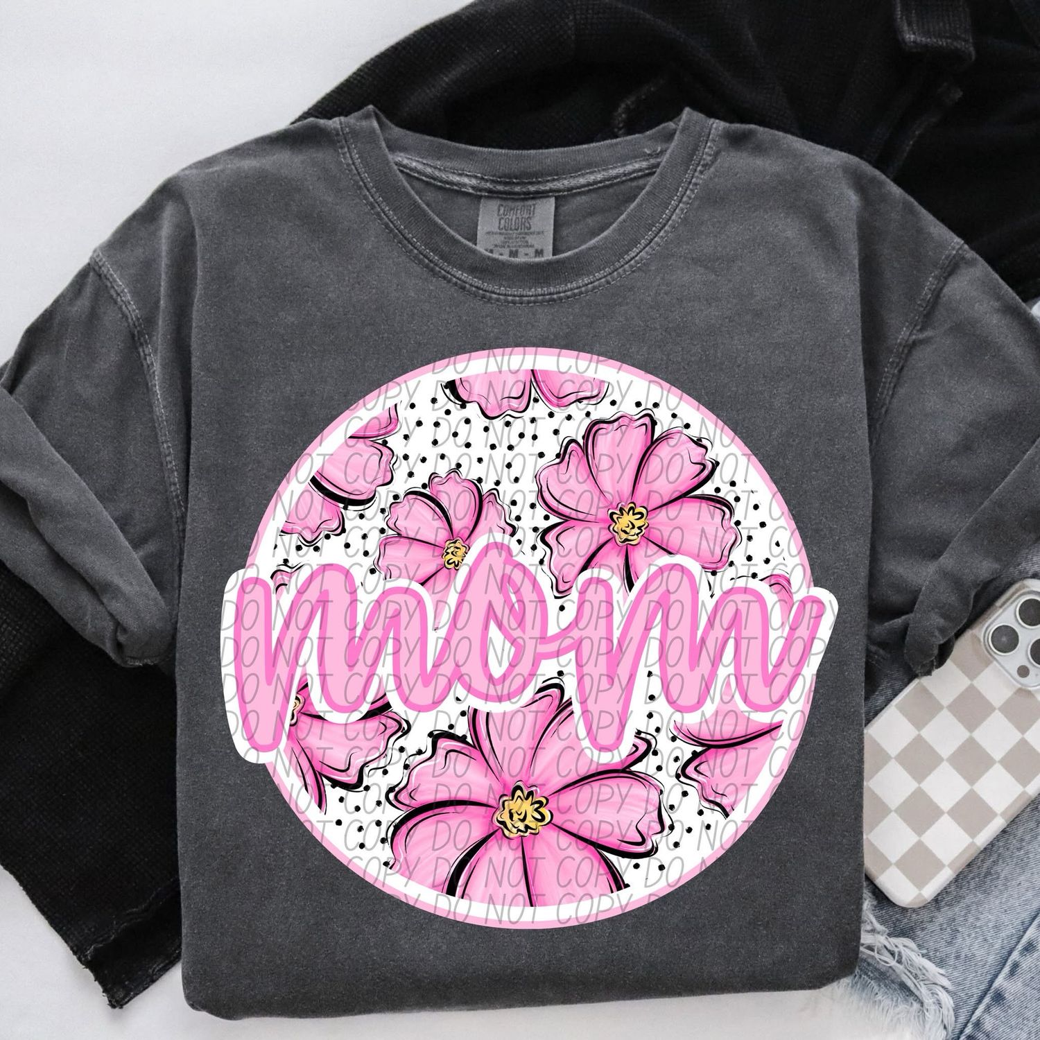 Custom Name With Custom Flower Shirts