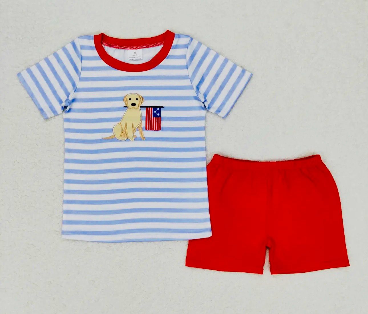 Patriotic Pooch Boys Short Set
