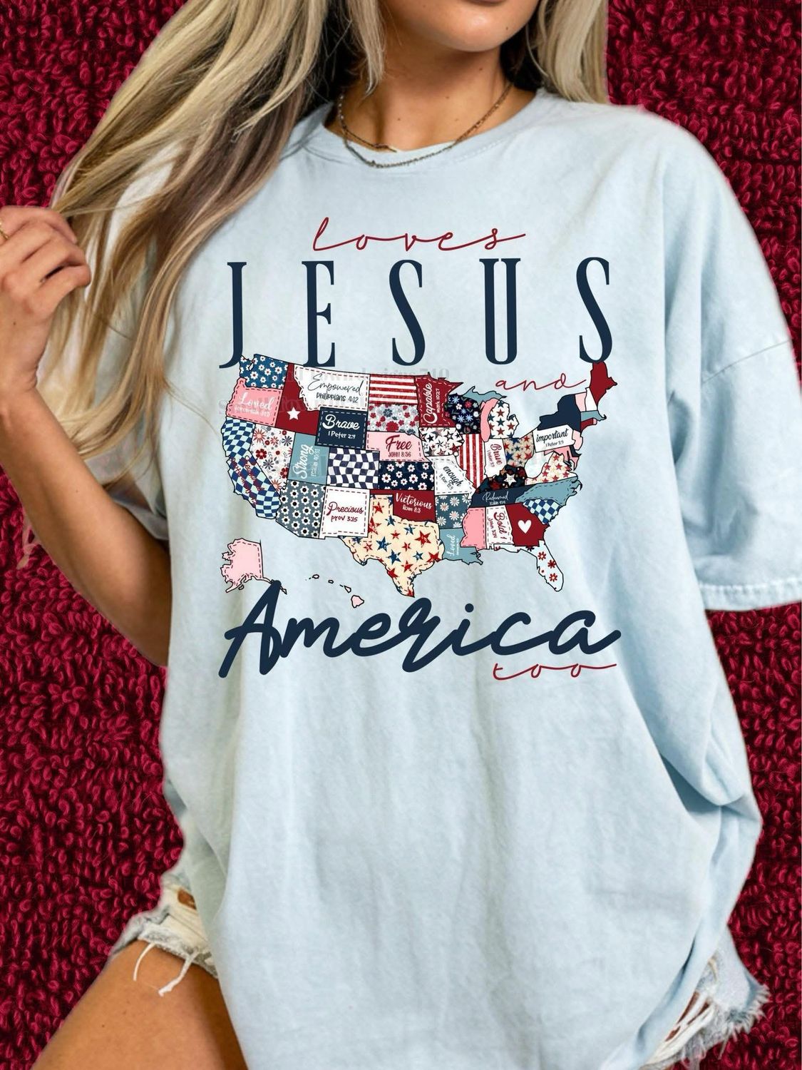 Loves Jesus &amp; America, Too Shirt