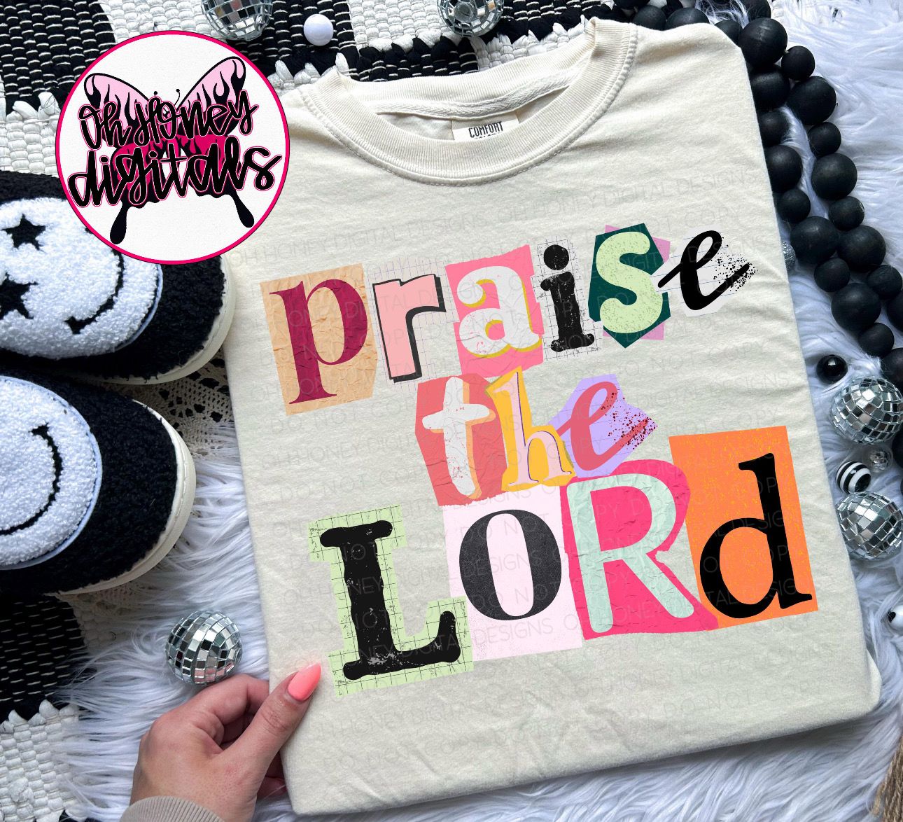 Praise The Lord Lettered Shirt