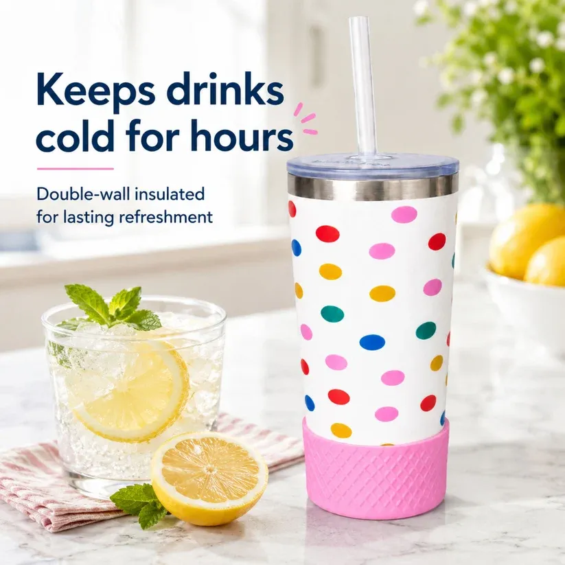 Happy Dots 20oz Tumbler