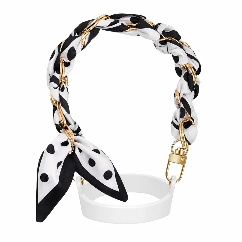 Polka Dot Scarf Tumbler Handle