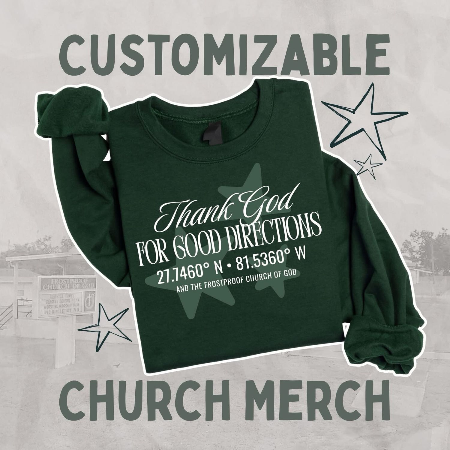 Thank God For Good Directions Made To Order Shirts
