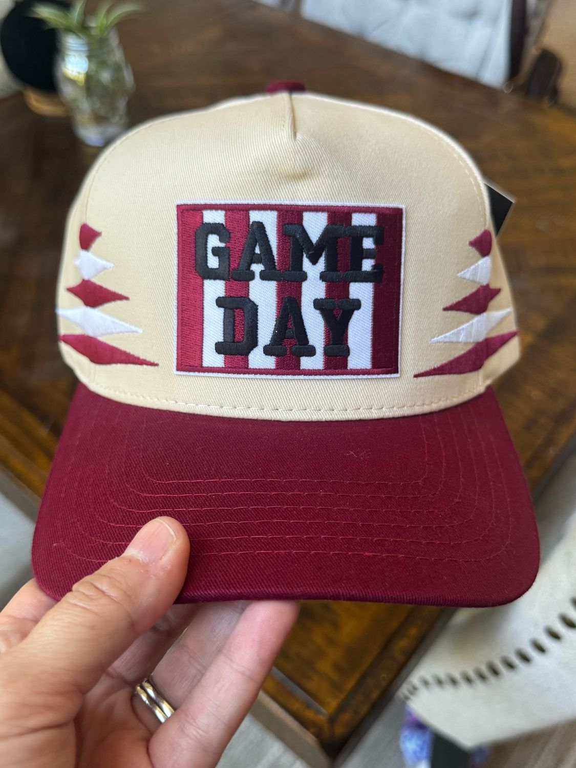 GAME DAY Maroon Patch Hat