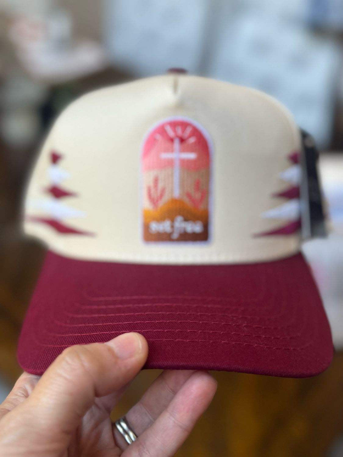 Set Free Christian Patch Hat