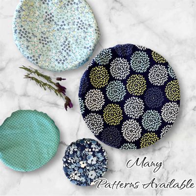 Waterproof Reusable Bowl Cover set of 4- fits  range of 4&quot;-11&quot; bowls