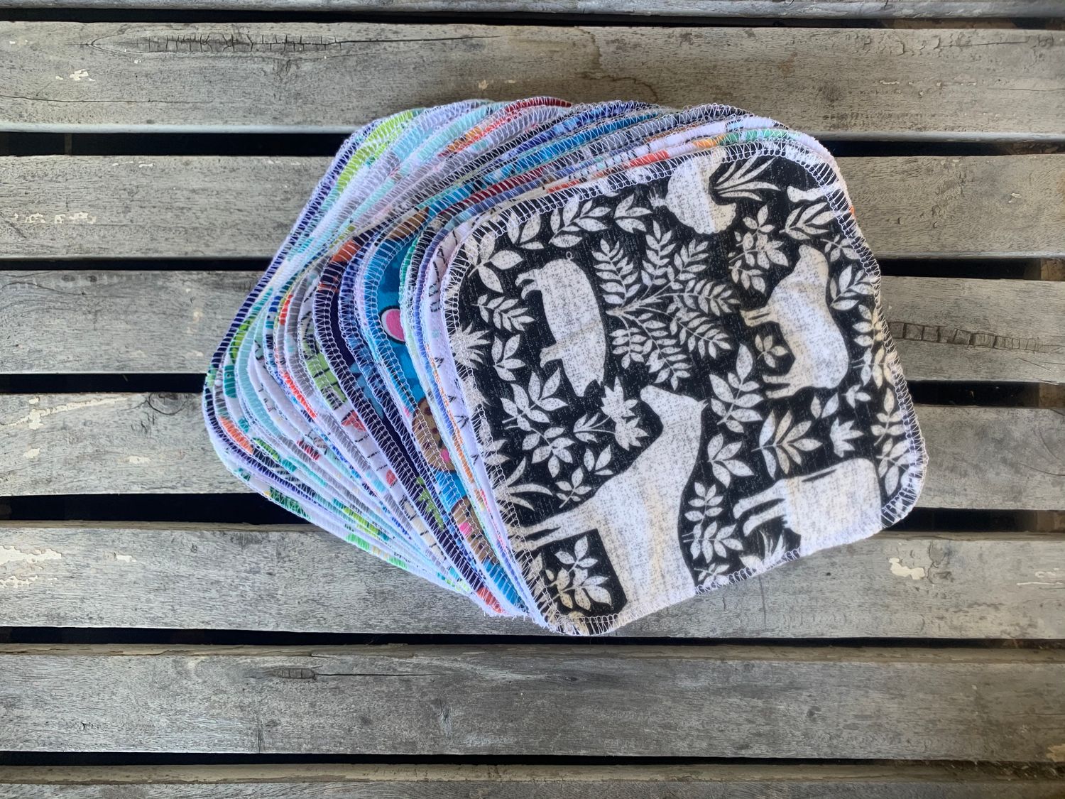 100% Cotton Flannel Wipes- 7&quot;x7&quot;