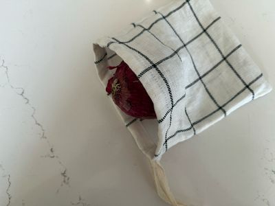 Garlic/Onion Linen Bag- 7&quot;x7&quot;