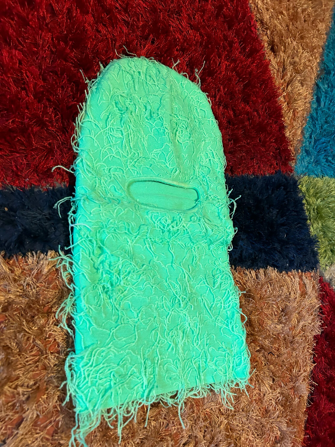 Lime Green Ski Mask