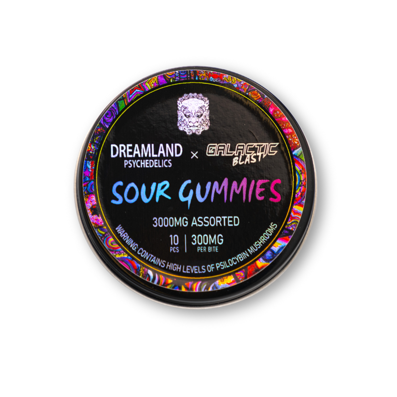 Assorted Sour Psilocybin Gummies - 3000MG