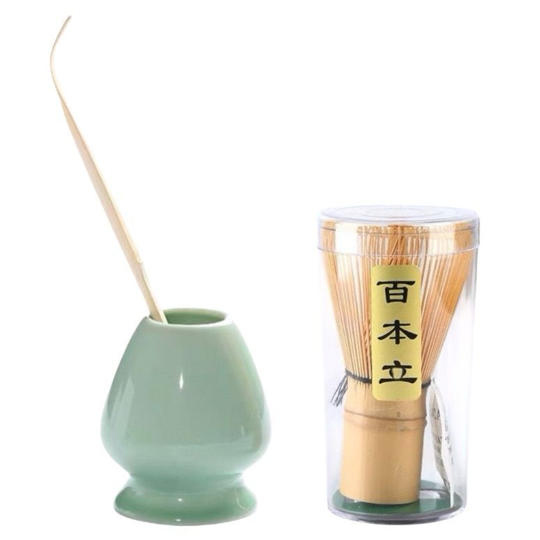 Matcha Essential Set: Chasen, Chasen Stand, Chashaku