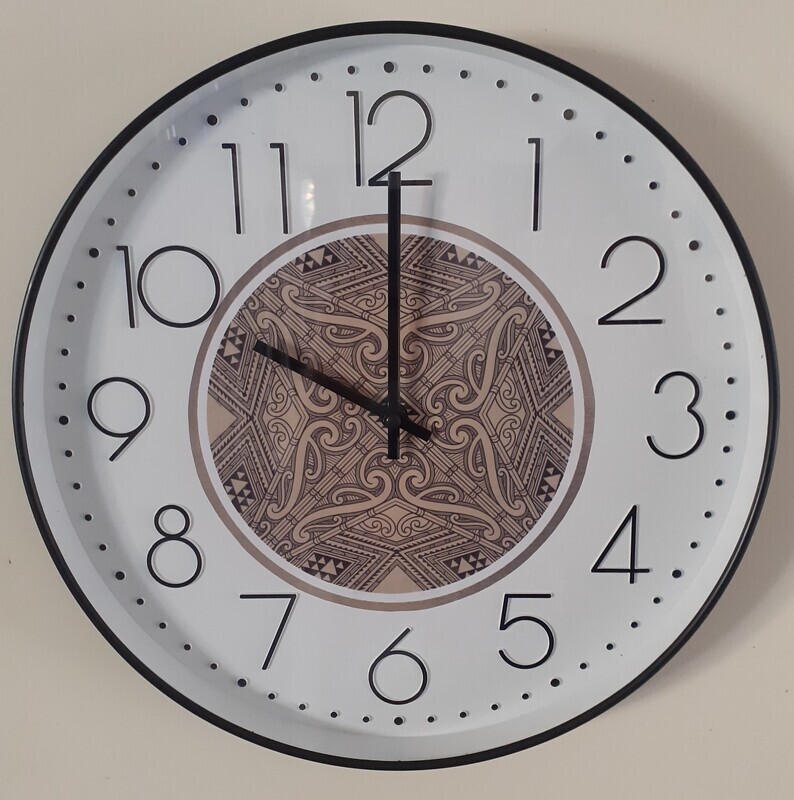 Timeless Road Wall Clock (Beige)