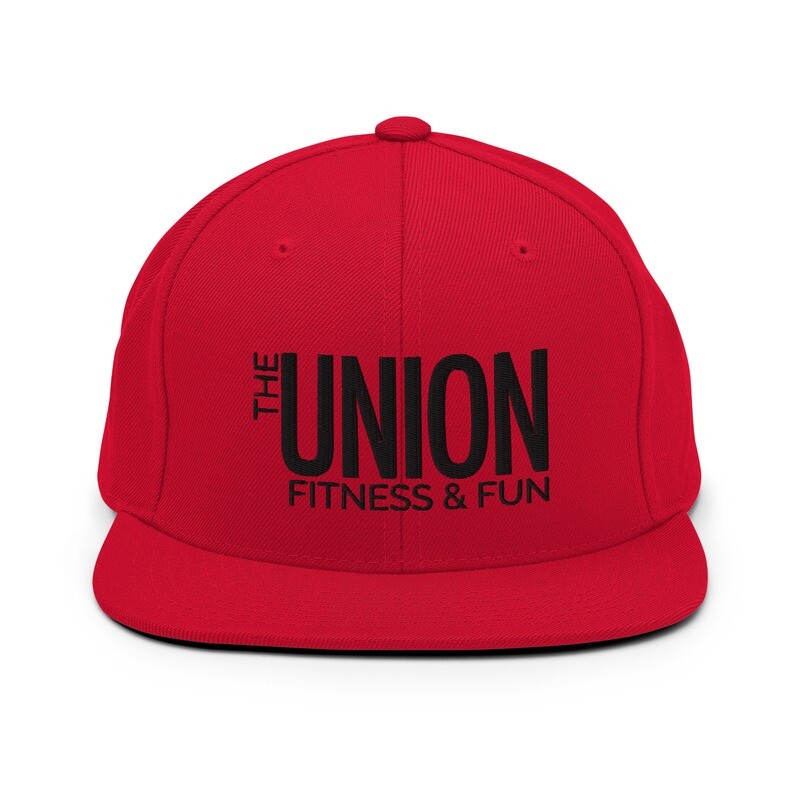 The Union Snapback Hat | Black Logo, Color: Red