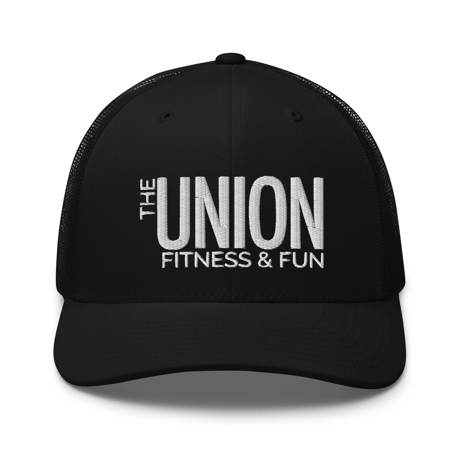 The Union Trucker Hat | White Logo, Color: Black