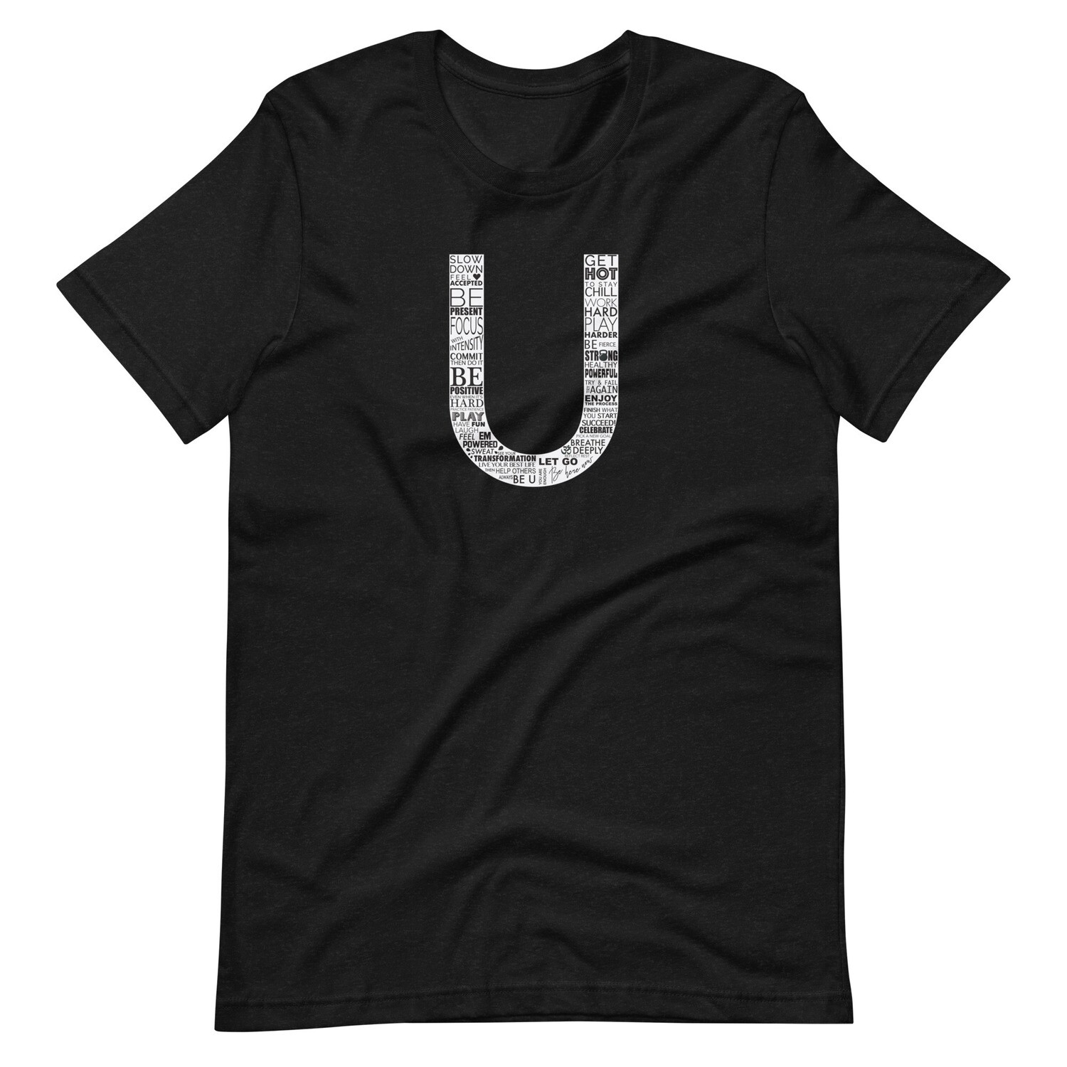 Unisex T-Shirt | The U Logo , Color: Black Heather, Size: XS