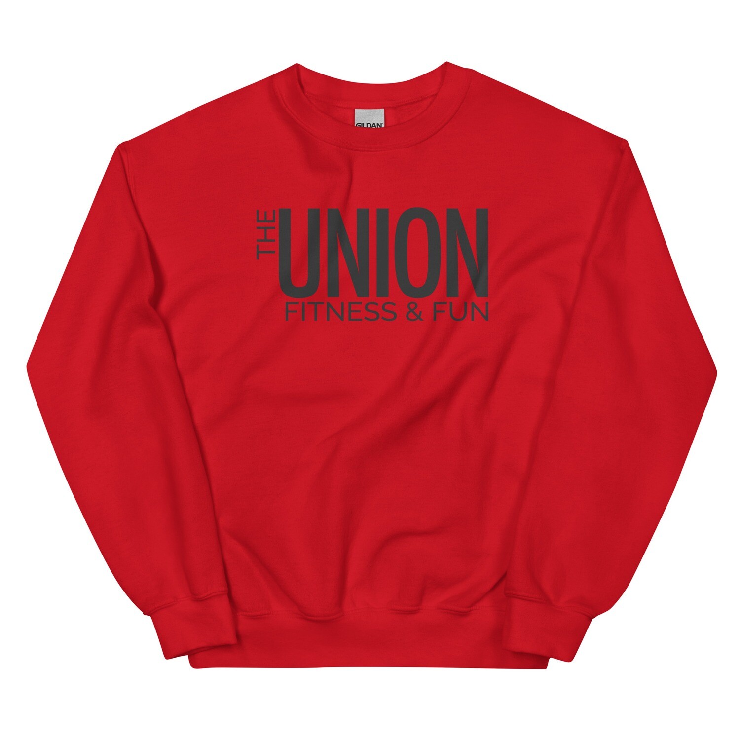 Unisex Sweatshirt | Black Logo, Color: Red, Size: S