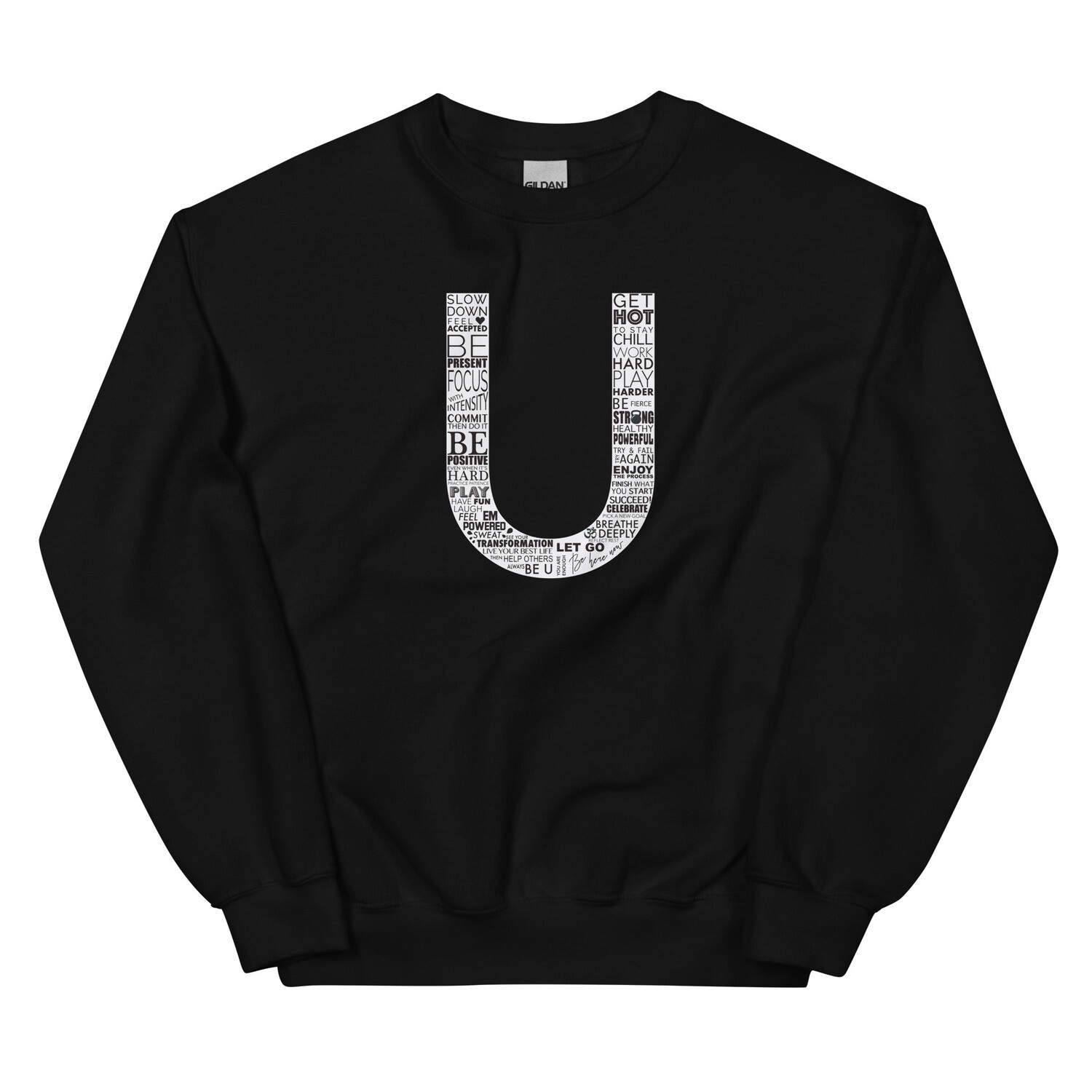 Unisex Sweatshirt | The U Logo, Color: Black, Size: S