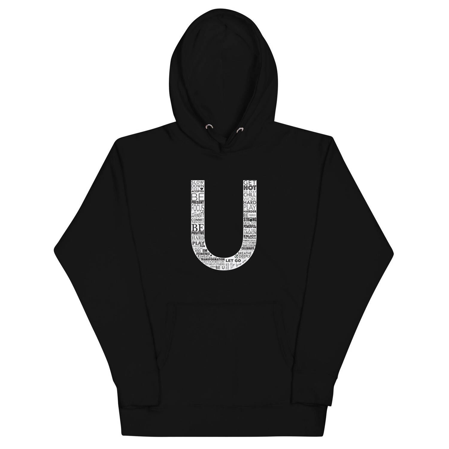 Unisex Hoodie | The U Logo, Color: Black, Size: S