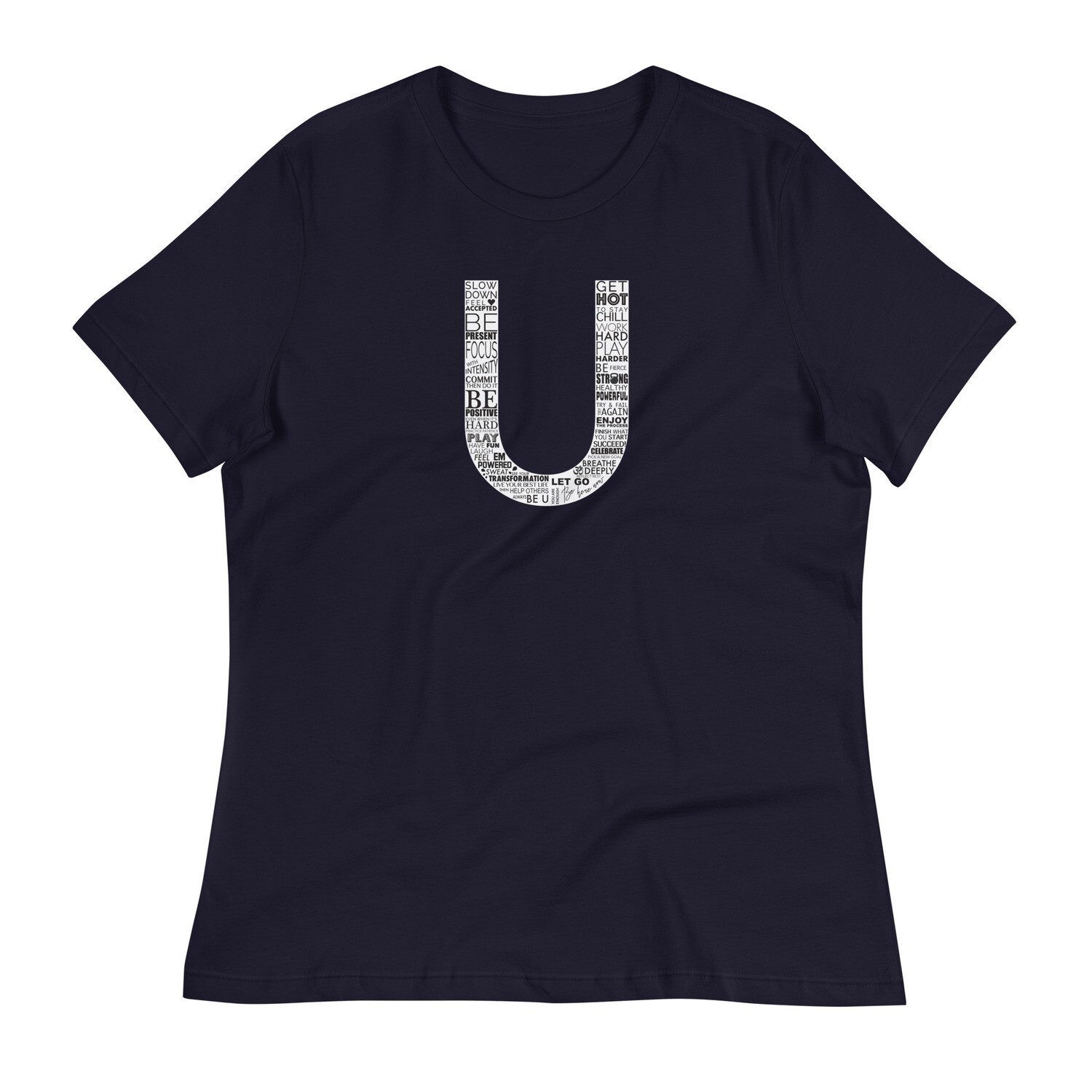 Relaxed T-Shirt | The U Logo, Color: Navy, Size: S