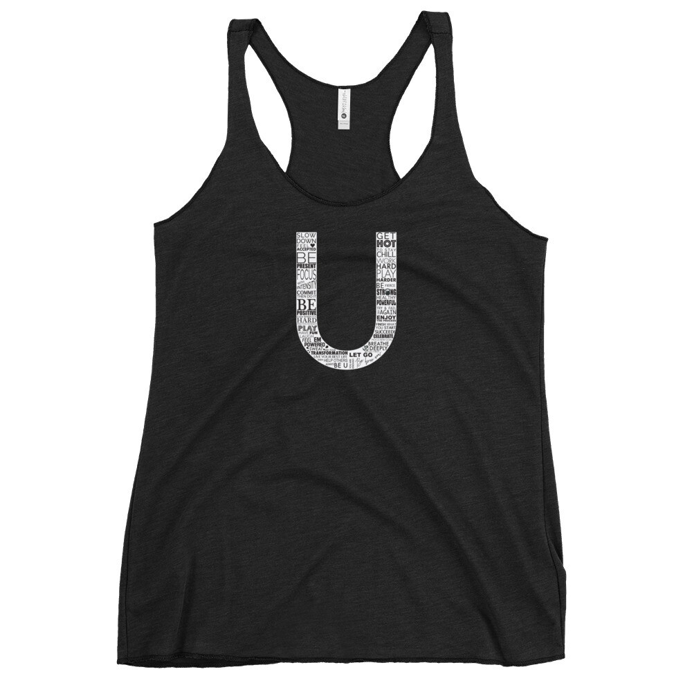Racerback Tank | The U Logo, Color: Vintage Black, Size: XS
