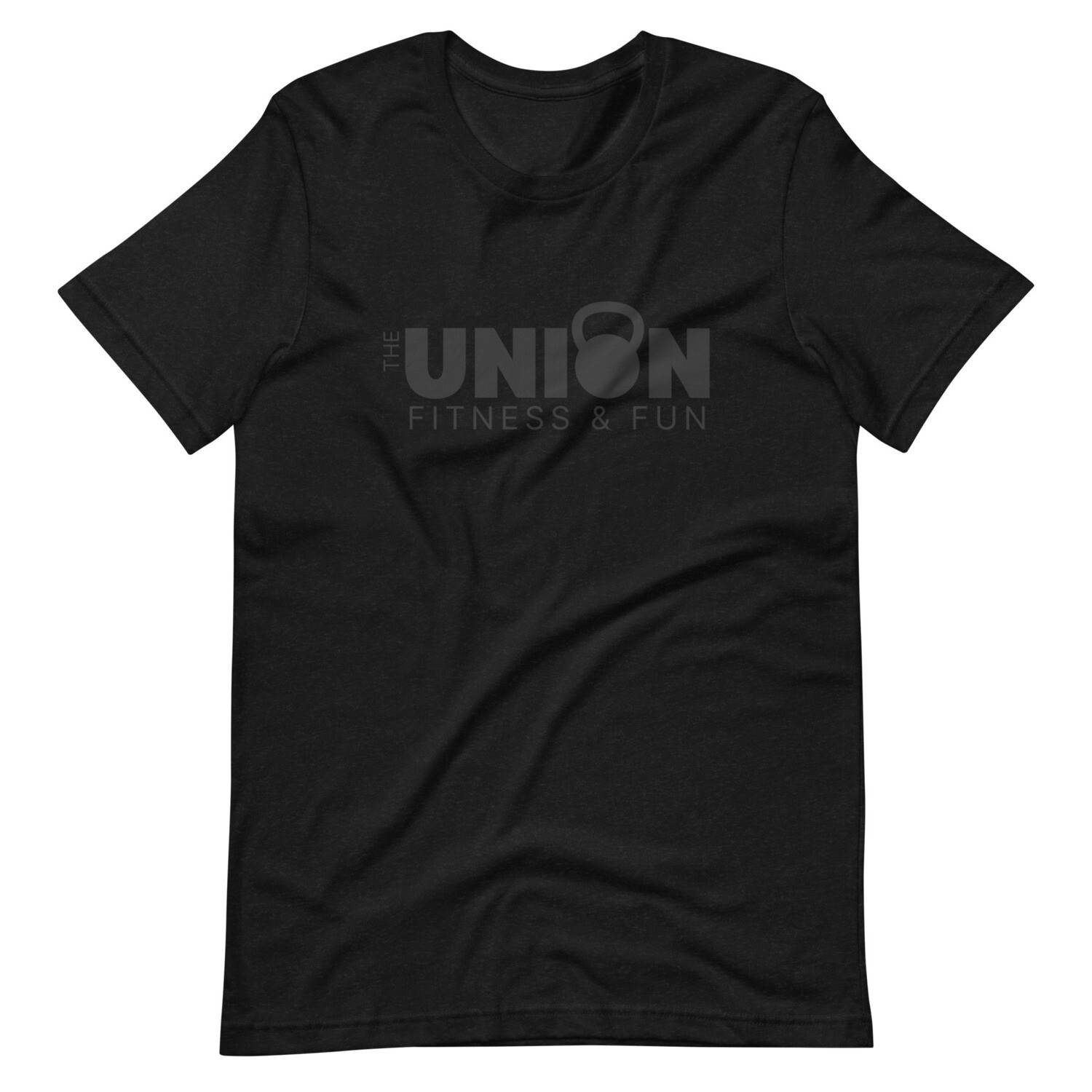 Unisex T-Shirt | Black Kettlebell Logo, Color: Black Heather, Size: S