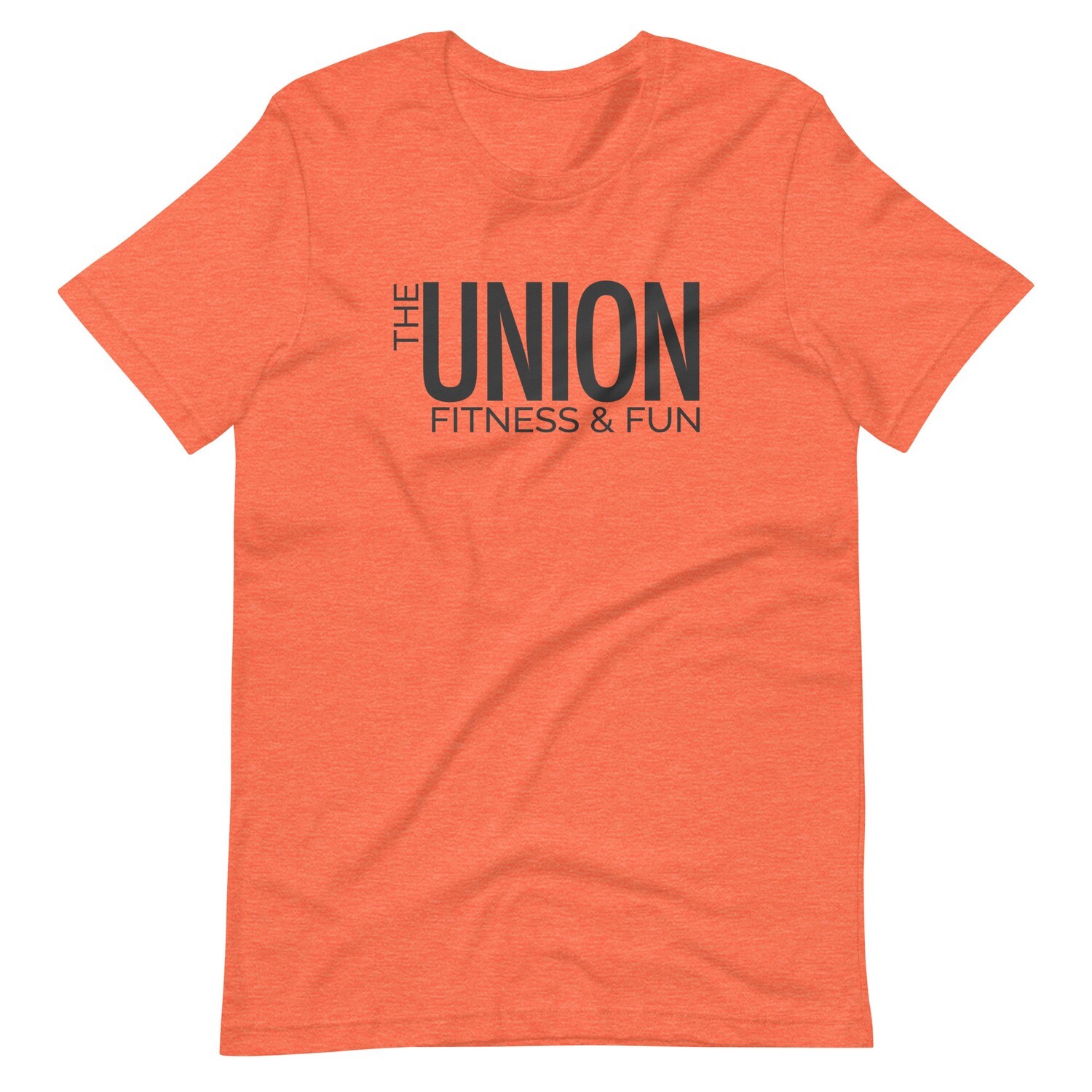 Unisex T-Shirt | Black Logo, Color: Heather Orange, Size: S