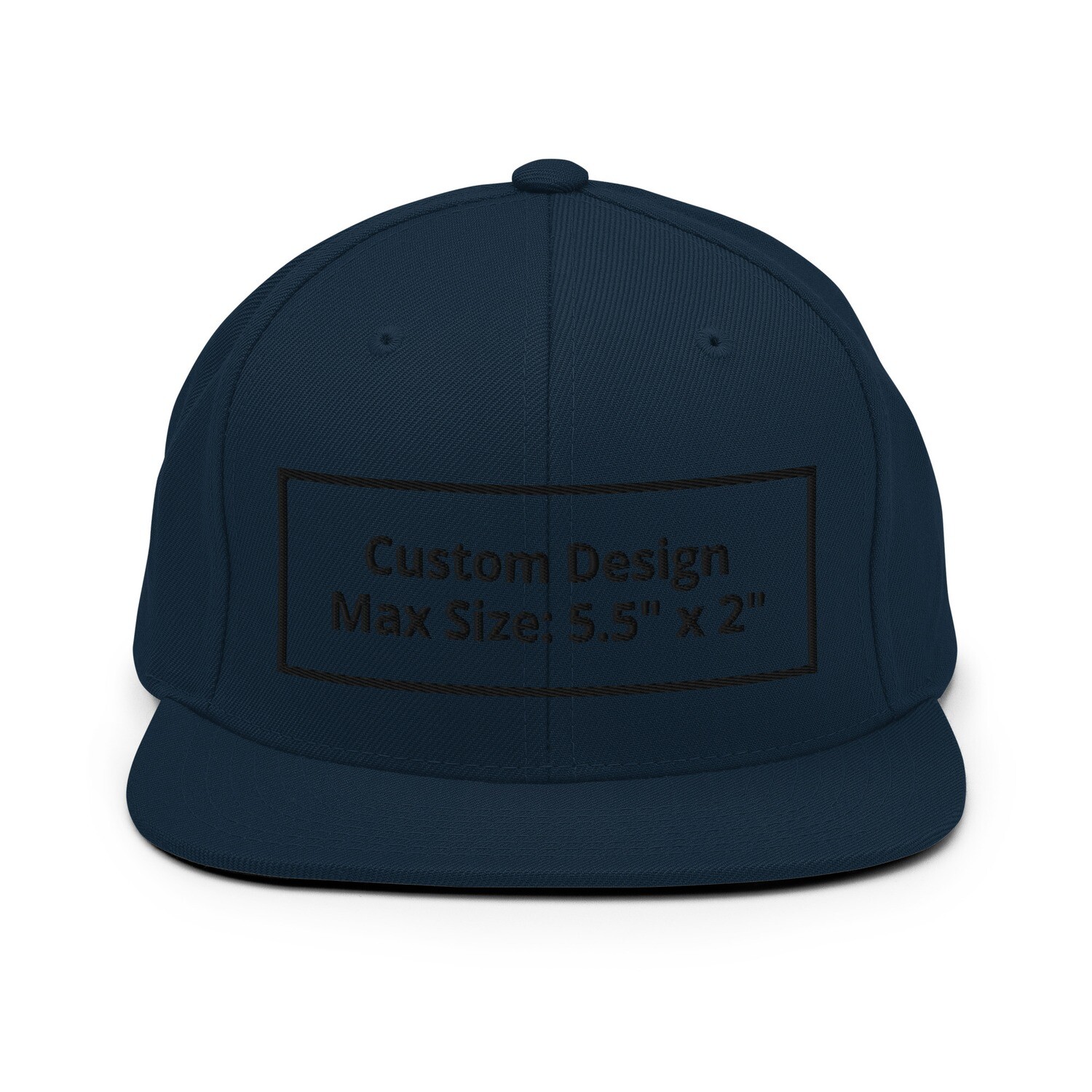 Custom Design | Snapback Hat, Color: Dark Navy
