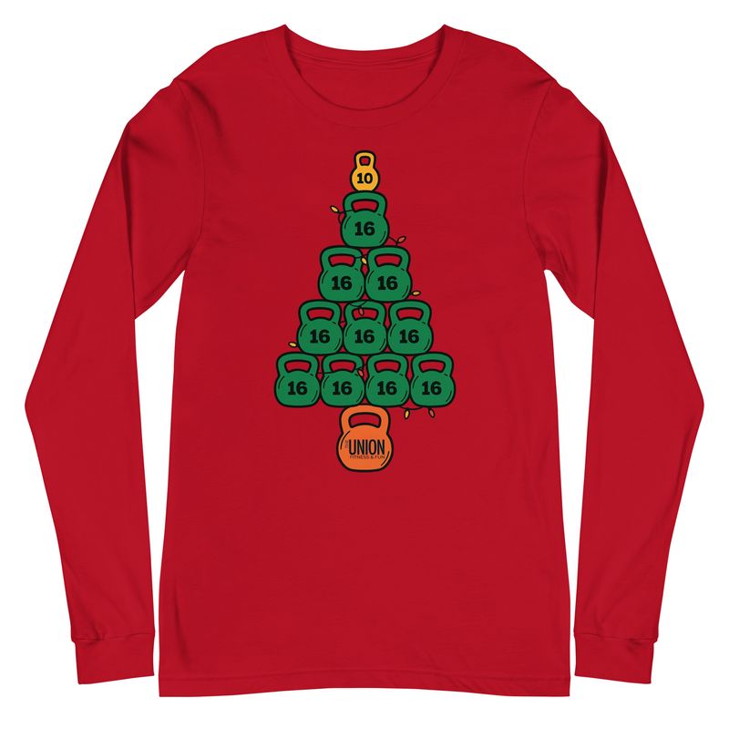 Unisex Long Sleeve Tee | Kettlebell Christmas