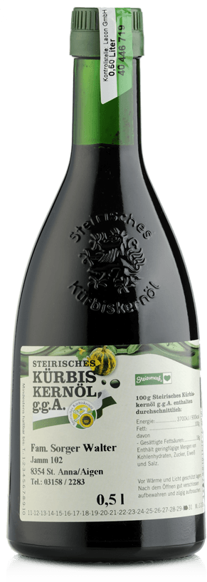 Echtes Steirisches Kürbiskernöl g.g.A.