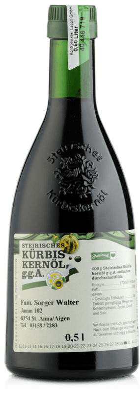 Echtes Steirisches Kürbiskernöl g.g.A.