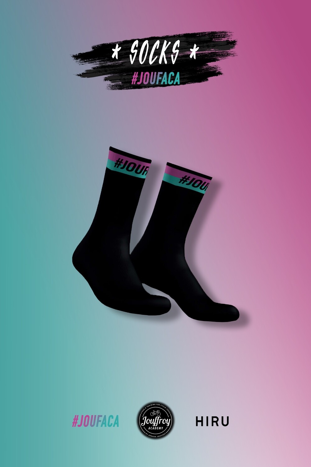 SOCKS #JOUFACA - BLACK
