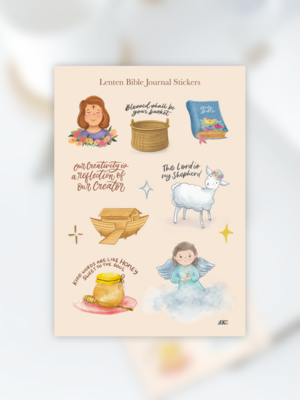 Lenten Bible Journaling | Digital Stickers