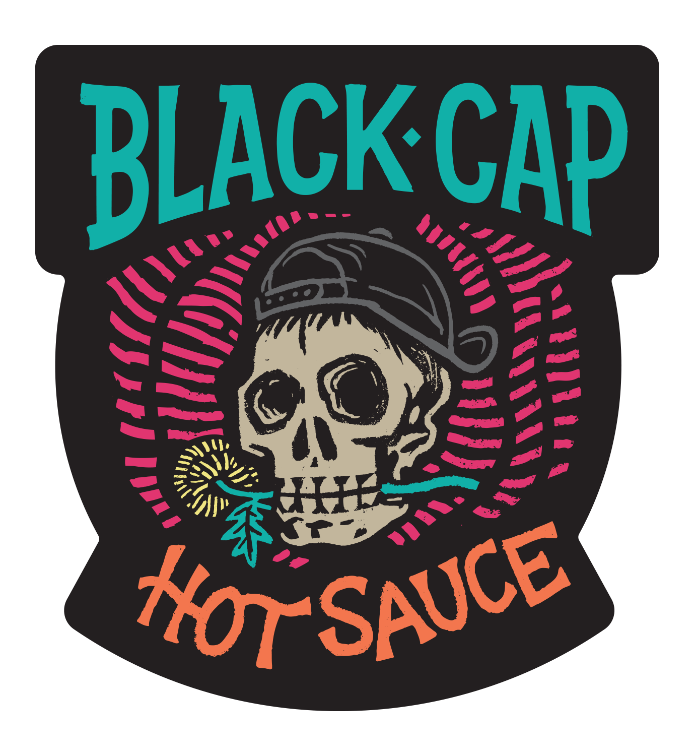Black Cap Sticker