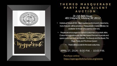 Themed Masquerade Party & Silent Auction