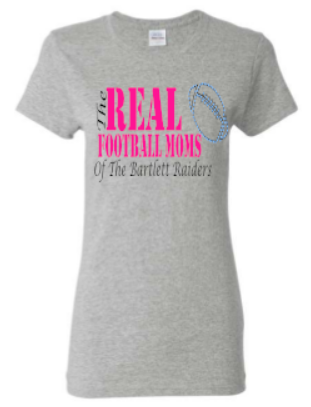 The Real Football Moms Of The Bartlett Raiders T Rhinestone Design