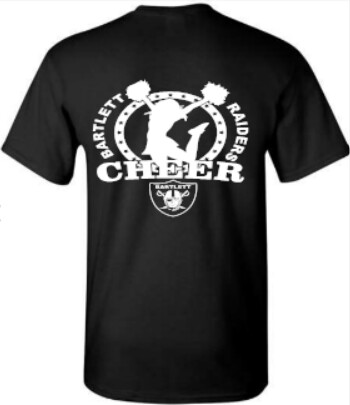 Bartlett Raiders Cheer Star Tee-Rhinestone Design
