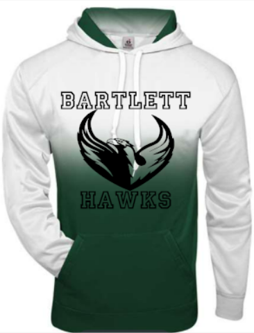Bartlett Hawks Ombre Hoodie