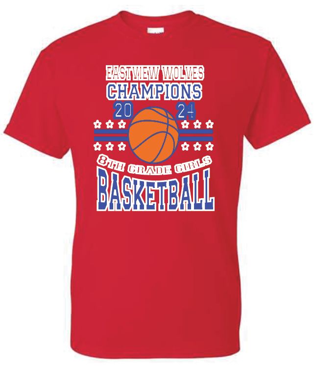 Eastview Wolves 7th and 8th Grade Champions Short Sleeve Tee, Long Sleeve Tee And Hoodie