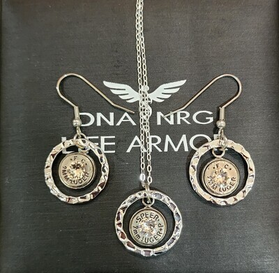 Life Armor Bullet Round Complete Combo, Ear Rings, Pendant, Ring (4 DNA Power Cells!)