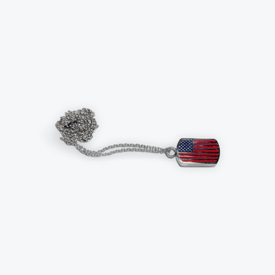 Life Armor Old Glory Dog Tag Single Cell Power Pendant.