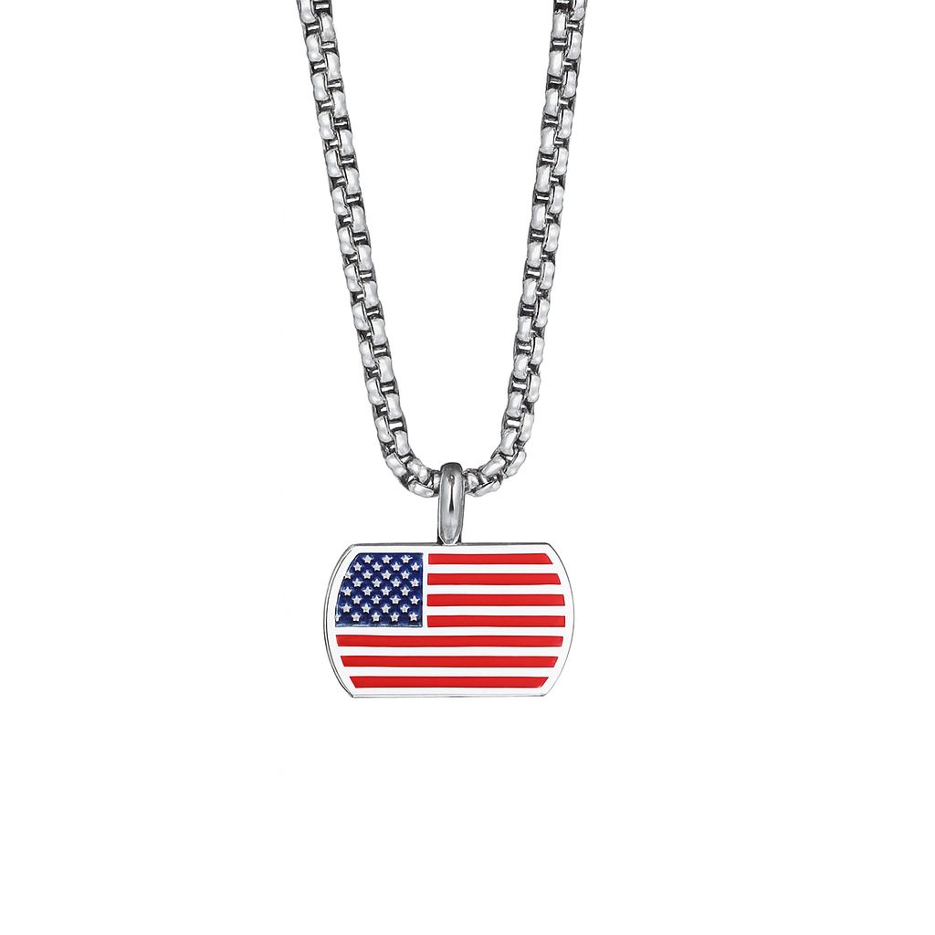 Life Armor Old Glory Dog Tag Single Cell Power Pendant.