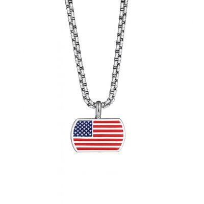 Life Armor Old Glory Dog Tag Single Cell Power Pendant.