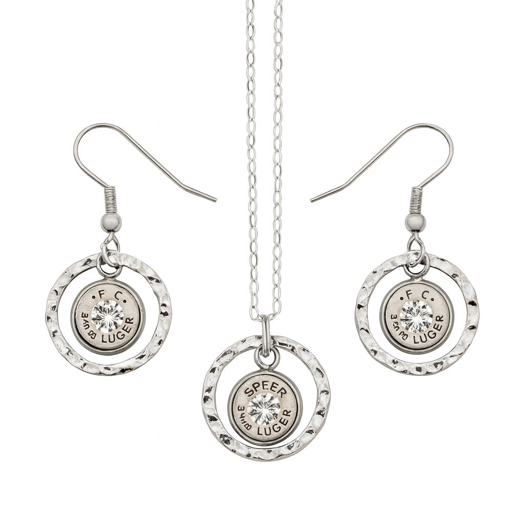 Life Armor Bullet Round Ear Ring - Pendant Combo, Ear Rings, Pendant (3 DNA Power Cells!)