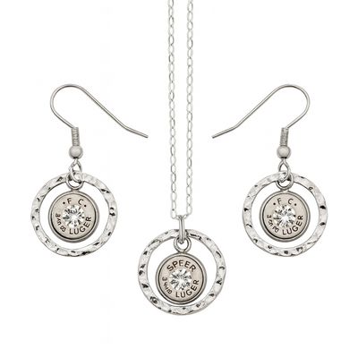 Life Armor Bullet Round Ear Ring - Pendant Combo, Ear Rings, Pendant (3 DNA Power Cells!)