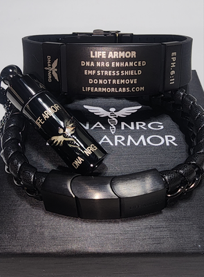 BUILD YOUR OWN Triangle Power Combo:  ANY Two Power Bracelets of ANY style and Silver or Black Rx Strength Dual Cell Glow Pendant or Double Cell Cross! Great protection and power (Save $200 as combo)